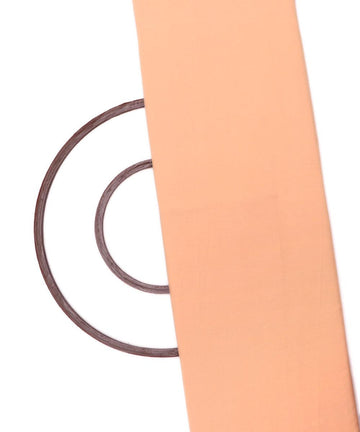 peach plain crepe fabric 1